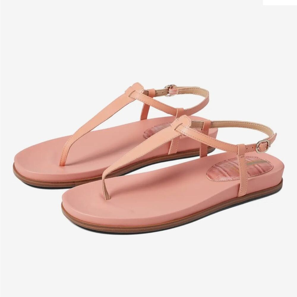 Sam Edelman Naomi Clay Pink T-Strap Slingback Sandal, NEW, Size 7 MSRP $120